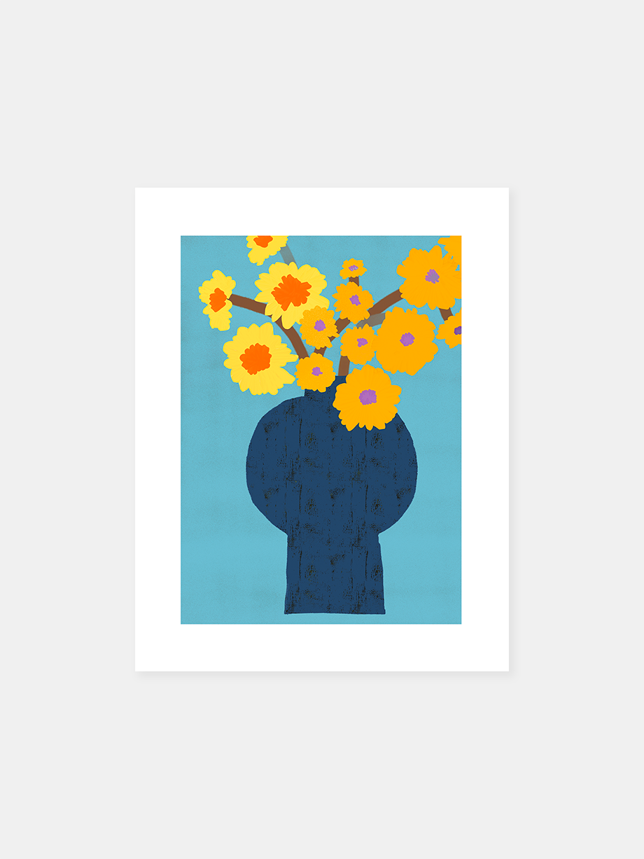 Graphic art print "Flowers Along Lamey's Mill (A)"
