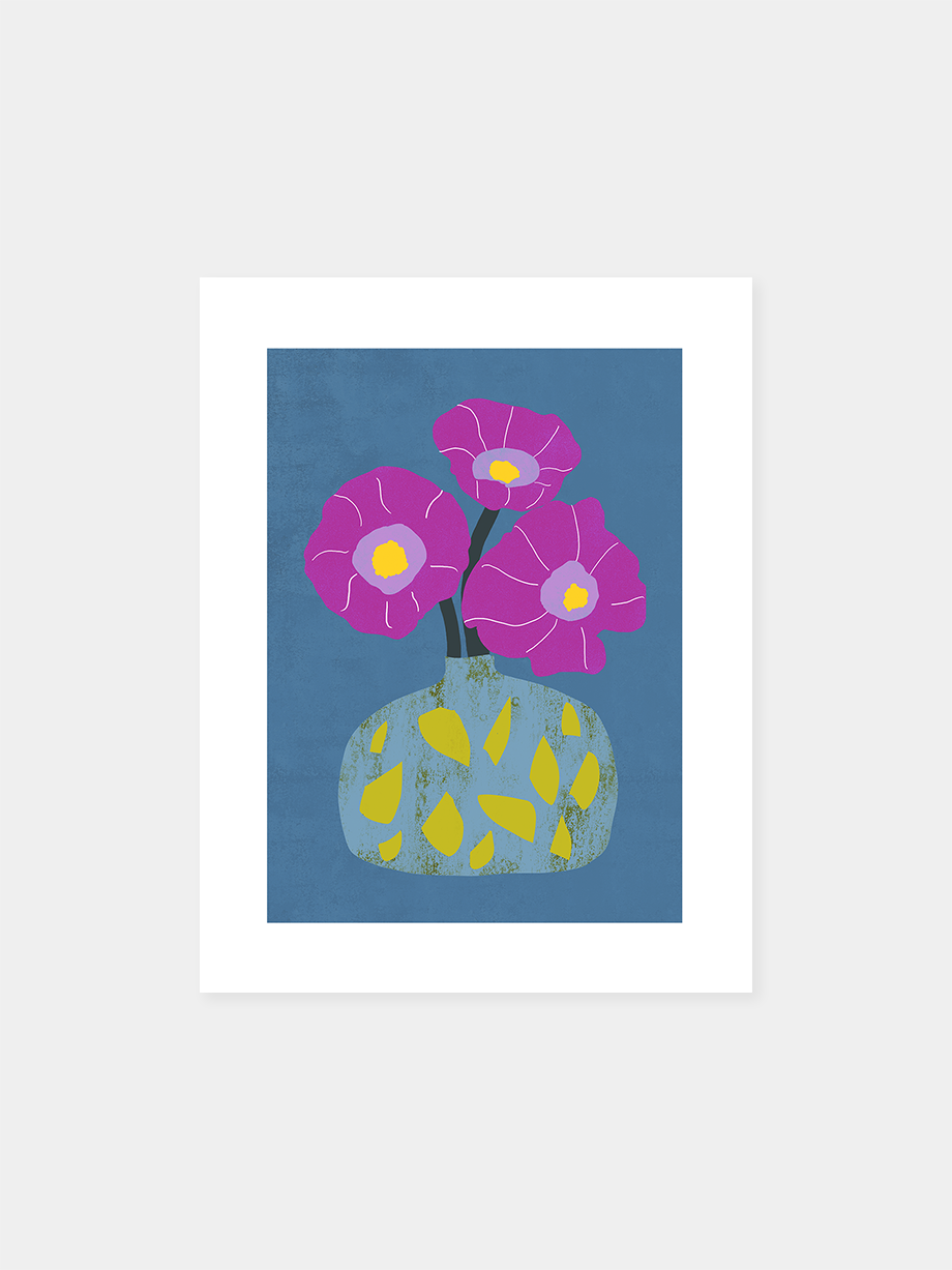 Graphic art print "Flowers Along Scantlings Row"