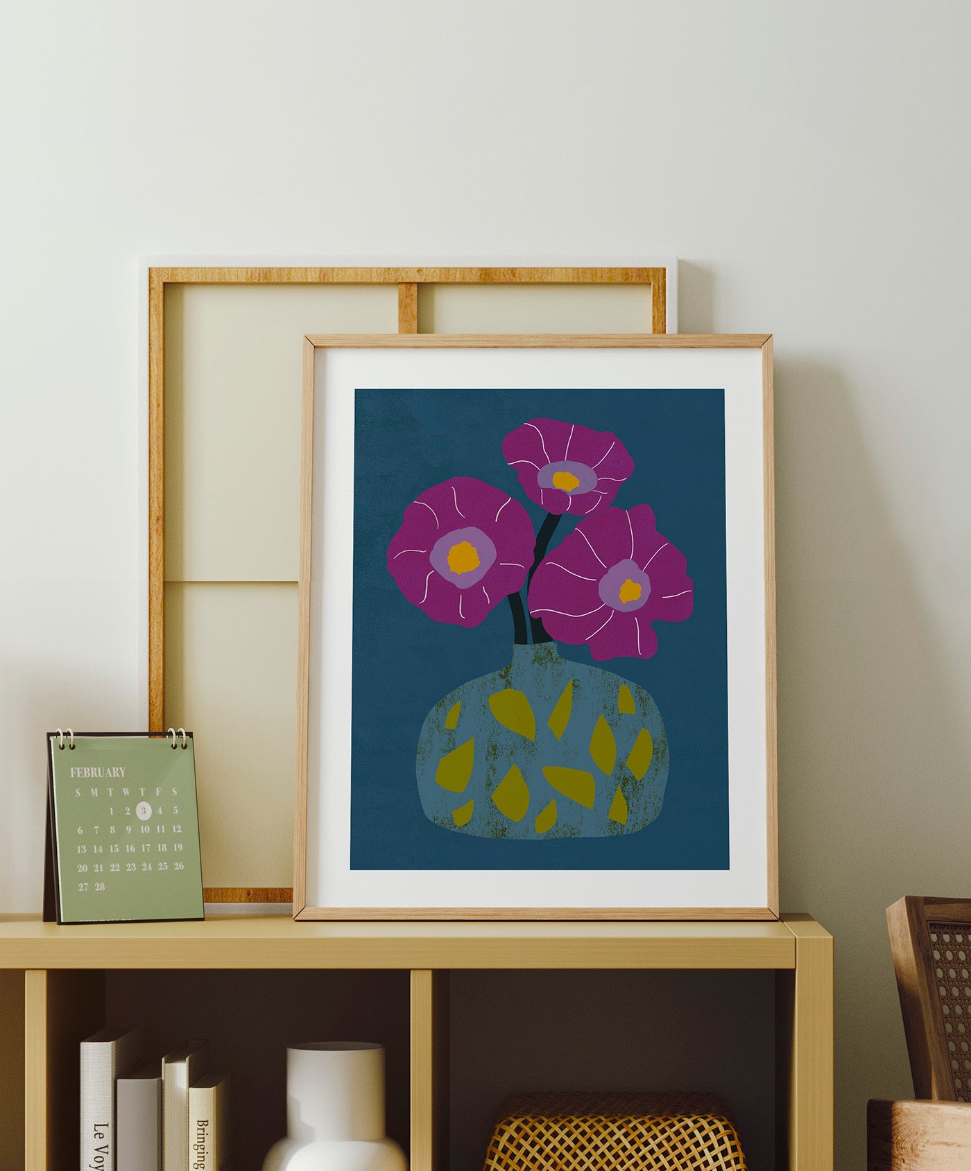 Graphic art print "Flowers Along Scantlings Row"-thumbmail-2