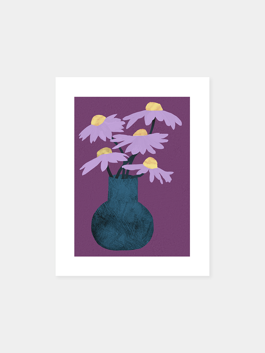 Graphic art print "Purple People Bouquet"