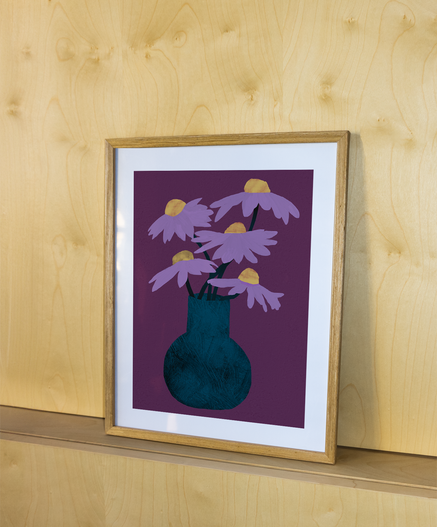 Graphic art print "Purple People Bouquet"-thumbmail-2