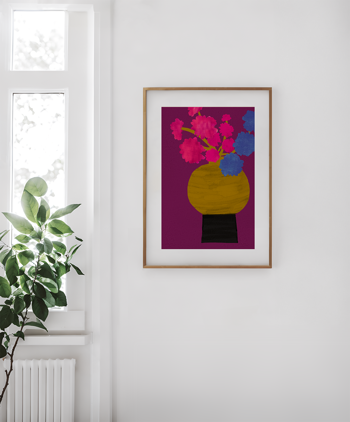 Graphic art print "Flowers Along Lamey's Mill (B)"-thumbmail-2