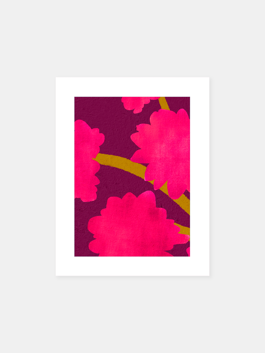 Graphic art print "Detail: Flowers Along Lamey's Mill (B)"
