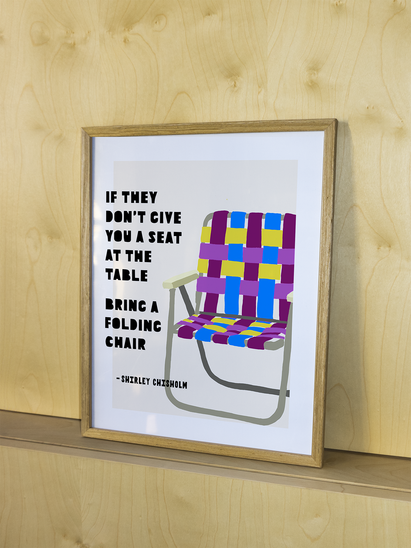 Graphic art print "Bring A Chair (Chisholm)"-thumbmail-2