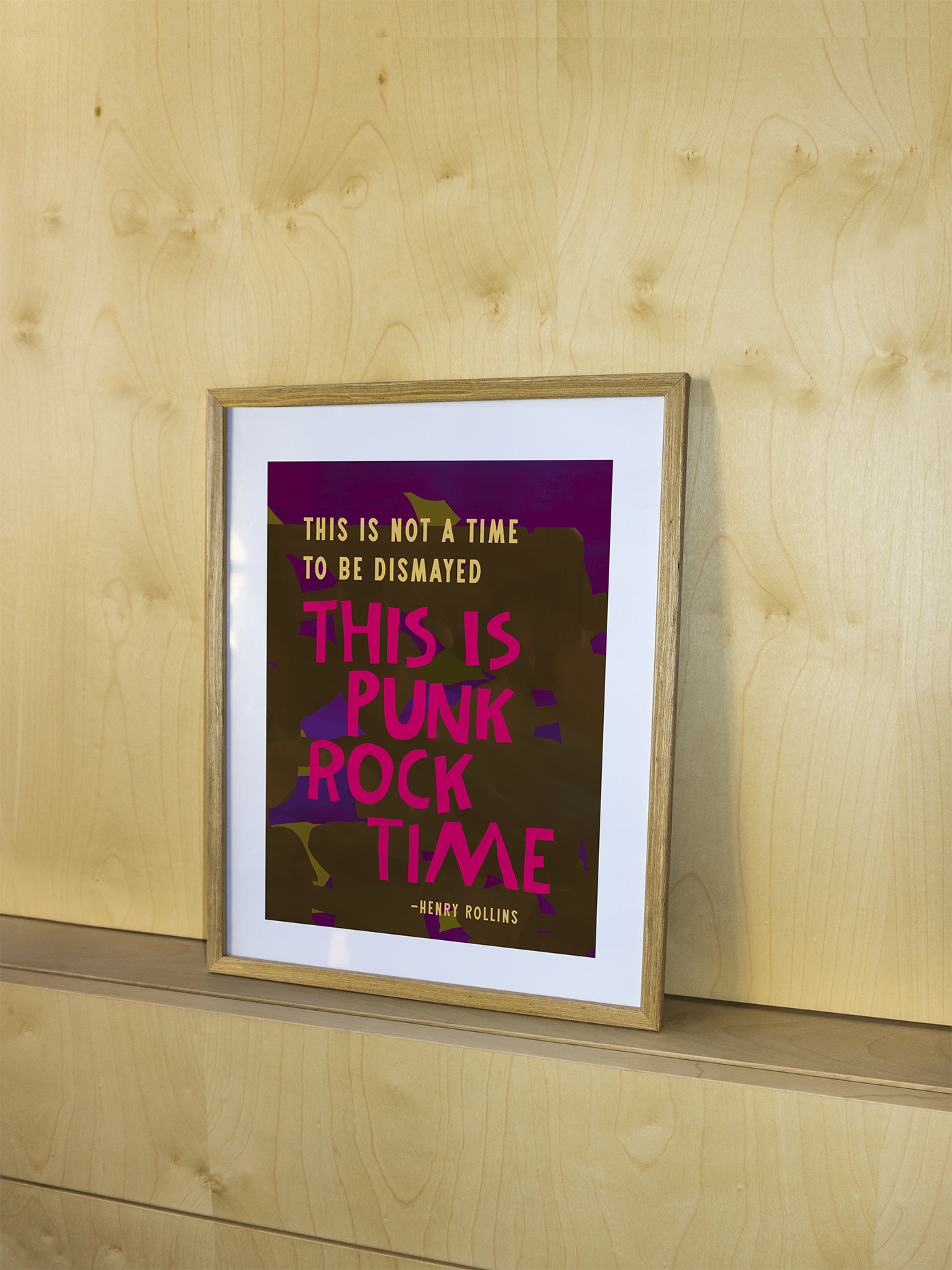 Graphic art print "It's Punk Rock Time (Rollins)"-thumbmail-2