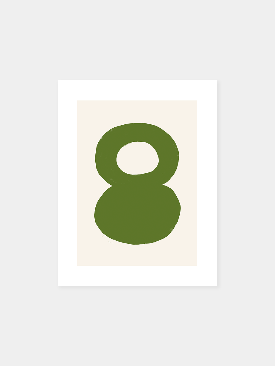 Graphic art print "Form Number 3: Contemplate"