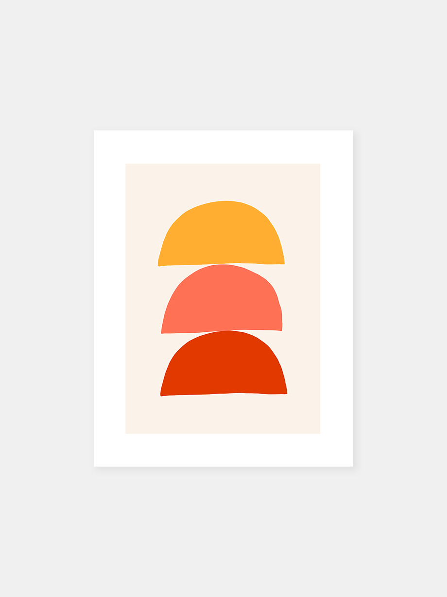 Graphic art print "Form Number 6: Sunrise"