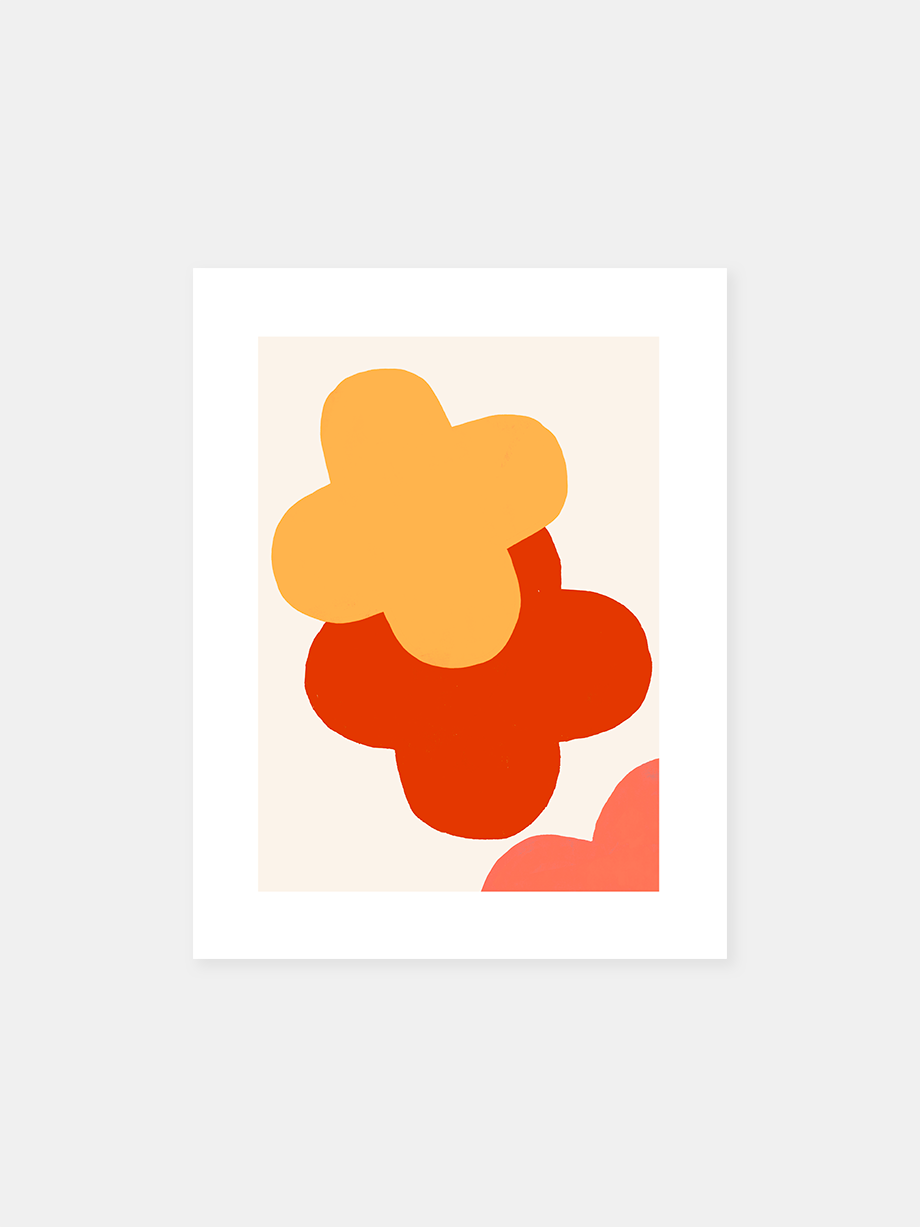 Graphic art print "Form Number 7: Clouds at Dawn"