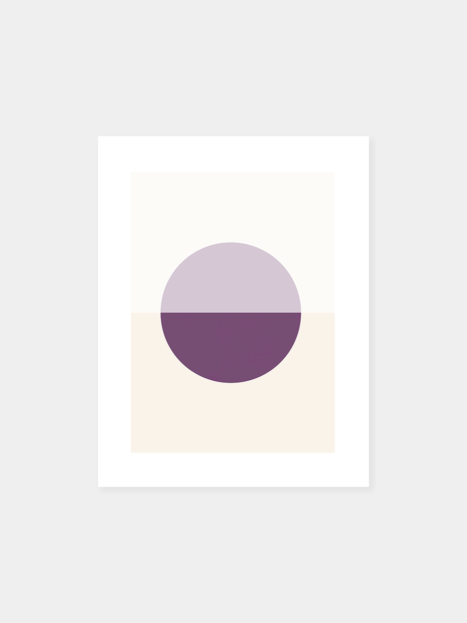 Graphic art print "Float: Plum"
