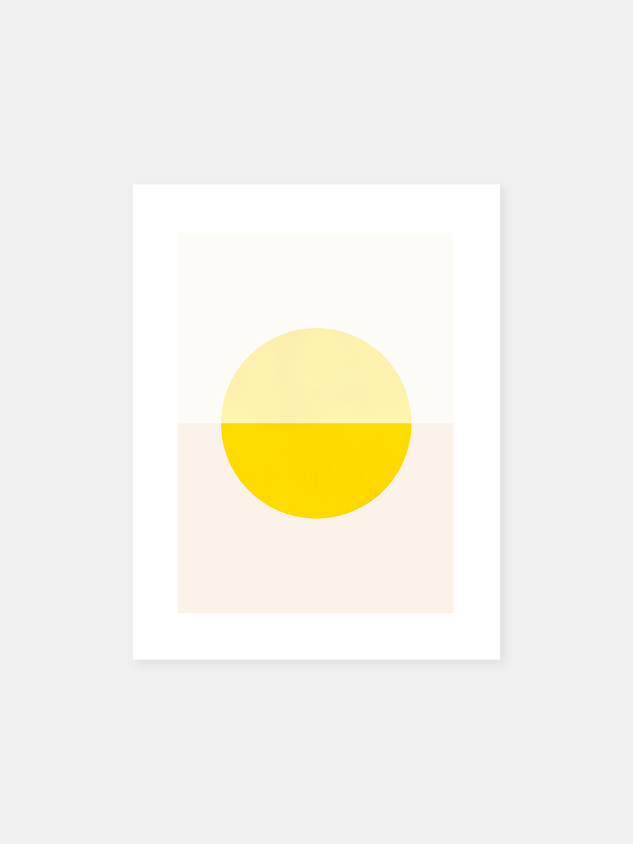 Graphic art print "Float: Yellow"