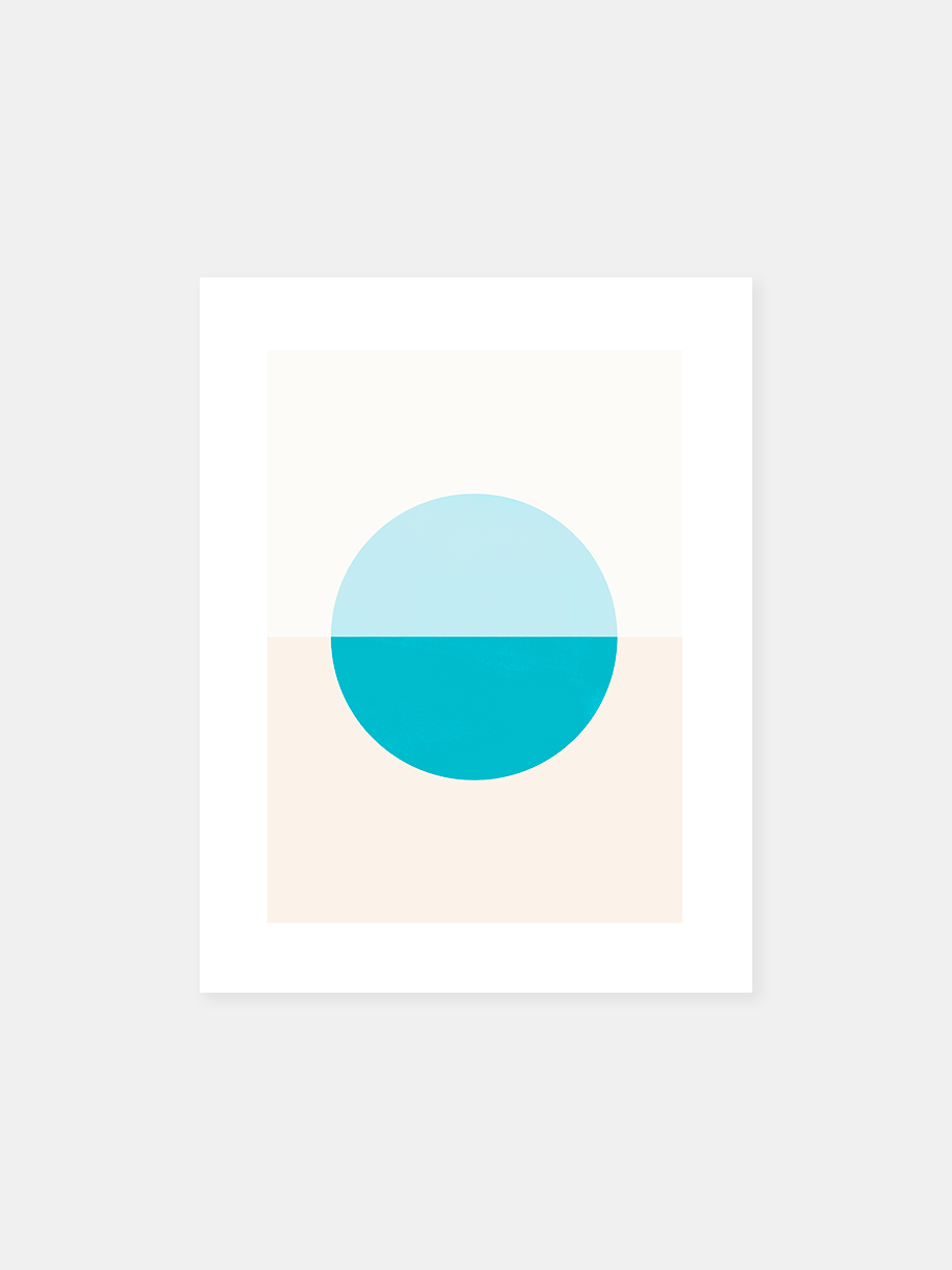 Graphic art print "Float: Blue"