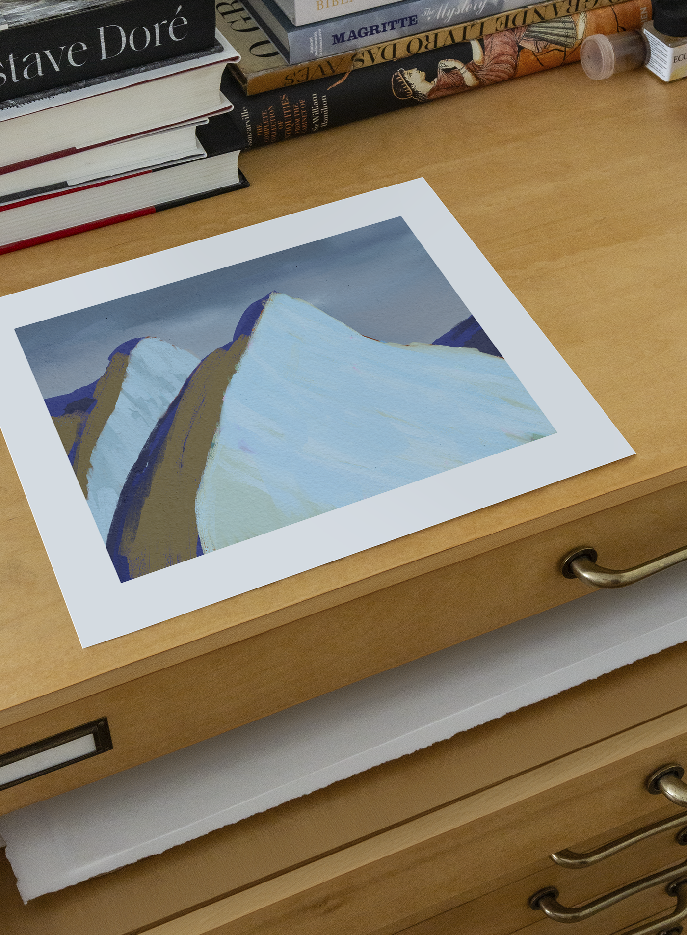 Graphic art print "Twin Sisters, North Vancouver”"-thumbmail-2
