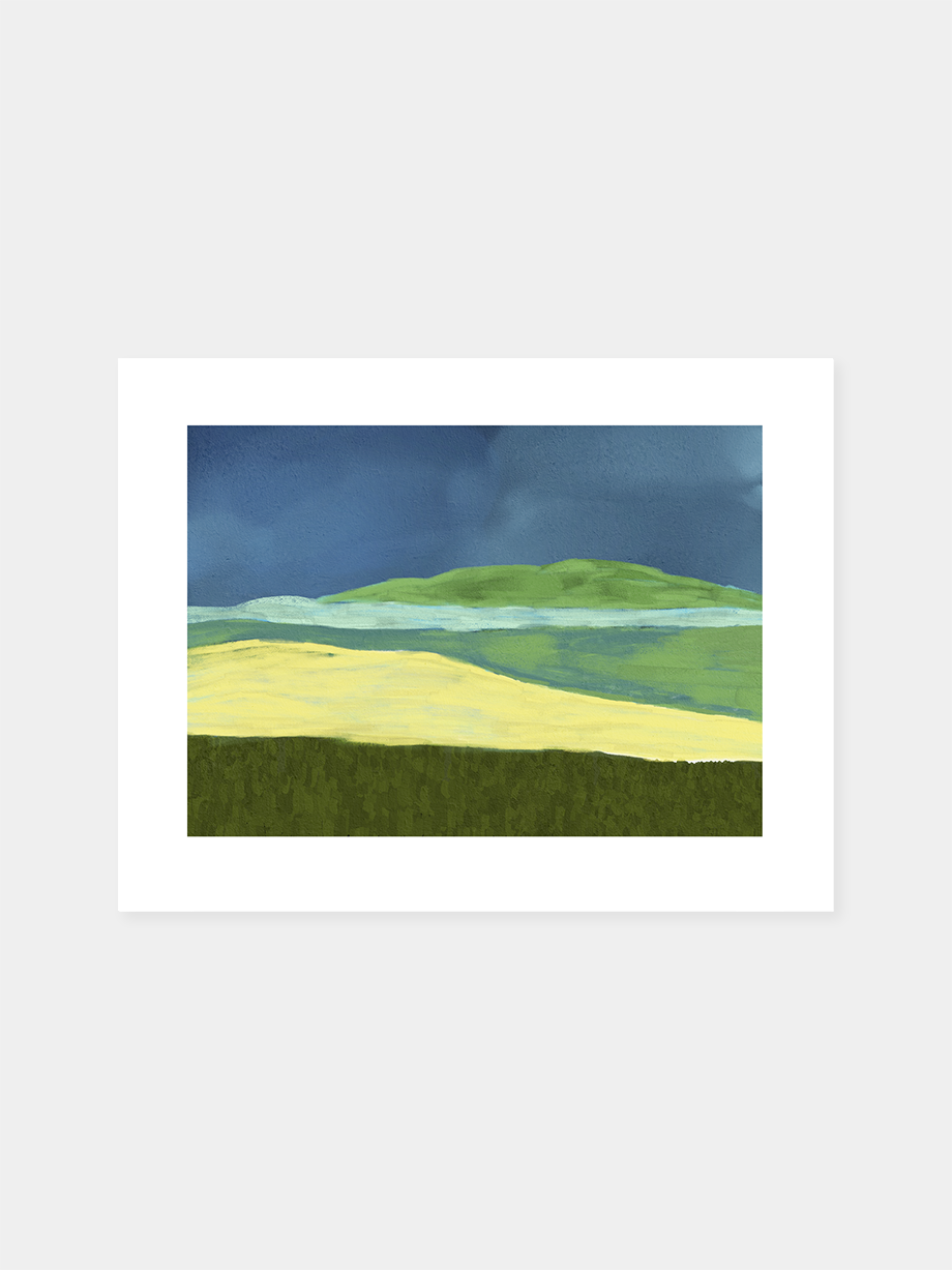 Graphic art print "Before A Storm, S. Saskatchewan"