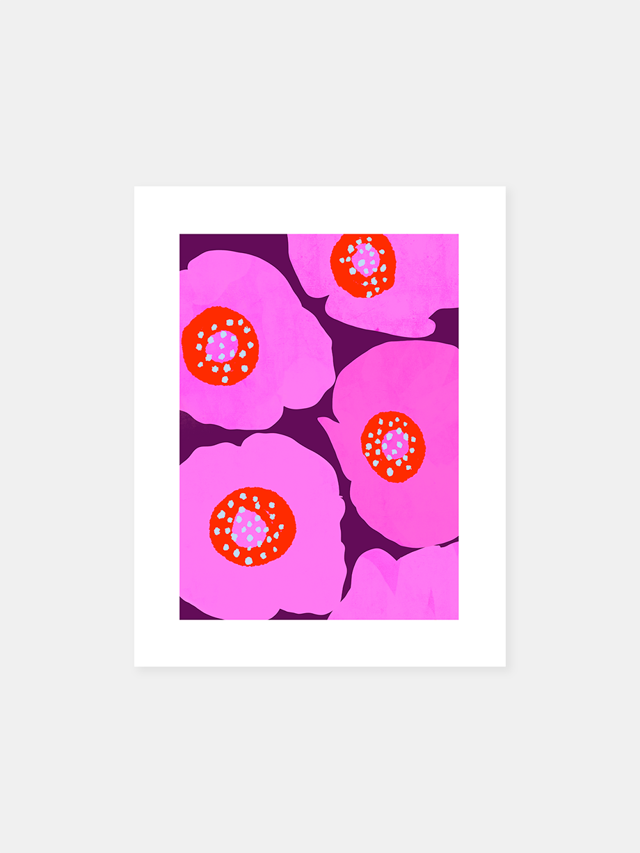 Graphic art print "Garden Pattern (Poppies)"